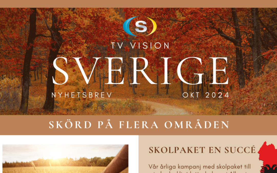 Vision Sverige nyhetsbrev – okt 2024